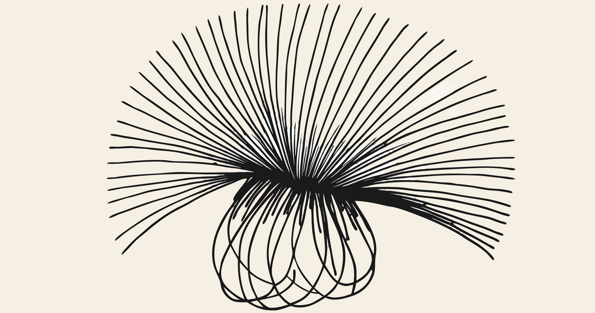Sow thistle seed head line art